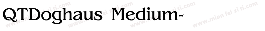 QTDoghaus Medium字体转换